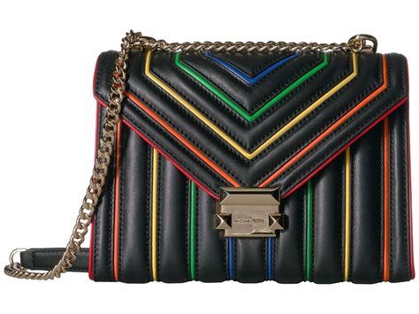 michael kors black rainbow bag.